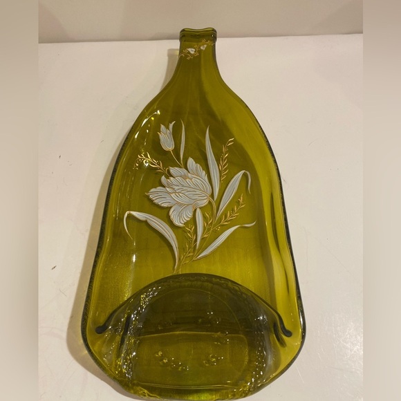 Melted Glass Bottle Spoon Rest (FV) - Picture 2 of 14